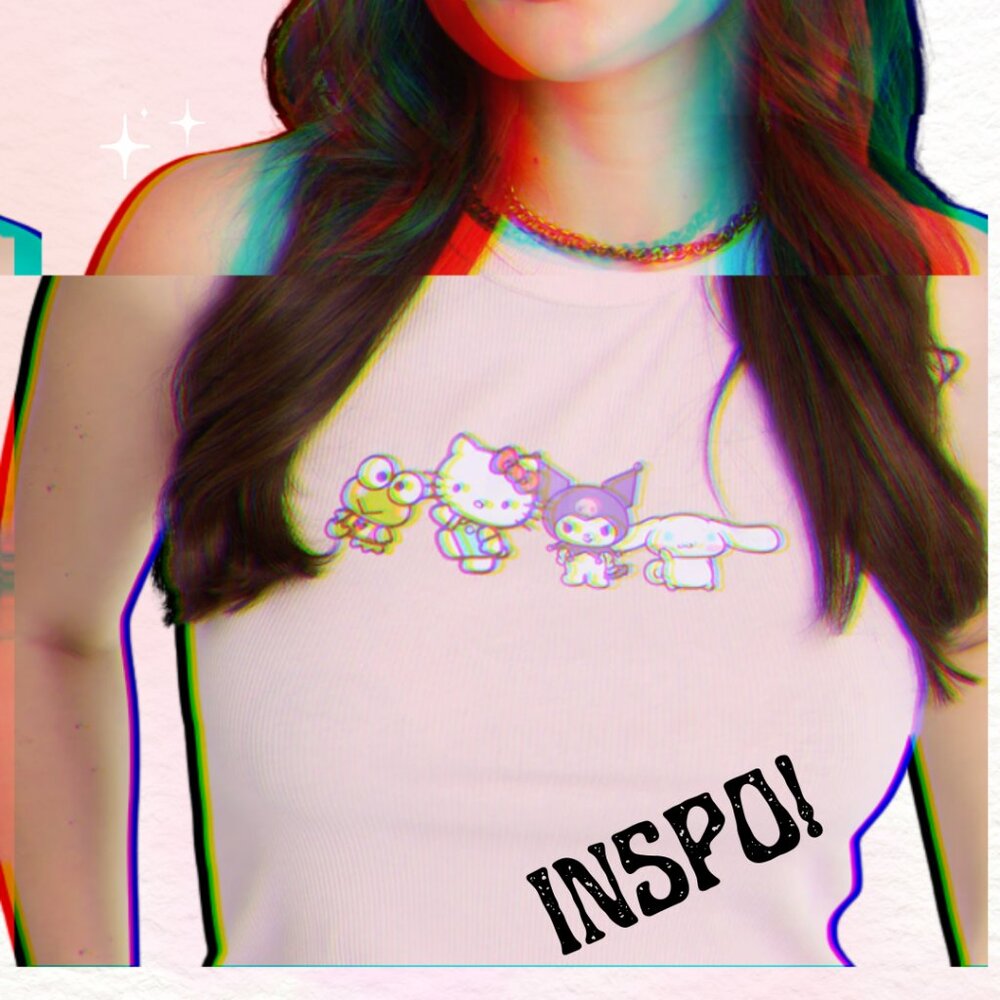 Embroidered Hello Kitty and Friends Tank Top - Picture 4 of 4